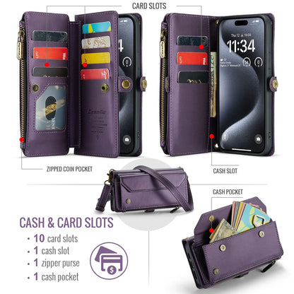 Mobile Phone Case Multifunctional Flip Zipper Wallet Mobile Phone Case Case Iphone  Phone Cases Mobile Phones Card Case