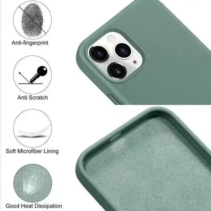 Liquid Silicone Case or Phone 15 14 13 12 Case Anti slip and Anti fall or Phone 8 7 Plus SE Shockproof Cover phone ca