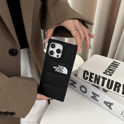 Luxury North Face iPhone 16 case made of soft materials