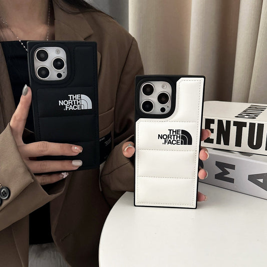 Luxury North Face iPhone 16 case made of soft materials