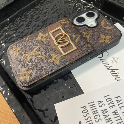 Luxury Louis vuitton style phone case for iPhone 17