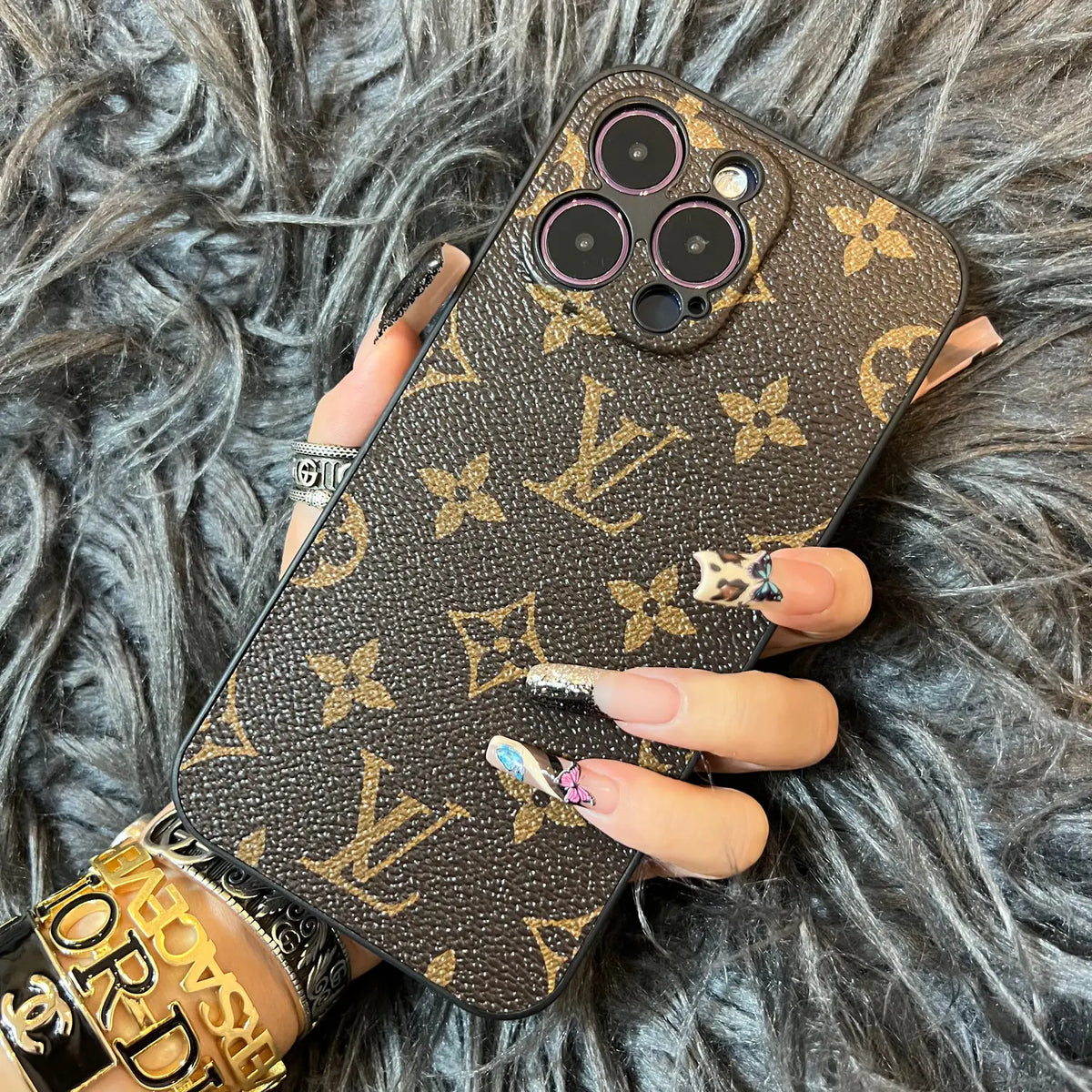 LV IPHONE CASE WITH CAMERA PROTECTION
