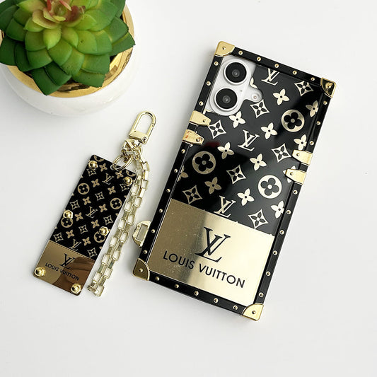 Louis Vuitton iPhone 17 Pro Max case – card holder slim shockproof LV monogram designer phone cover trunk