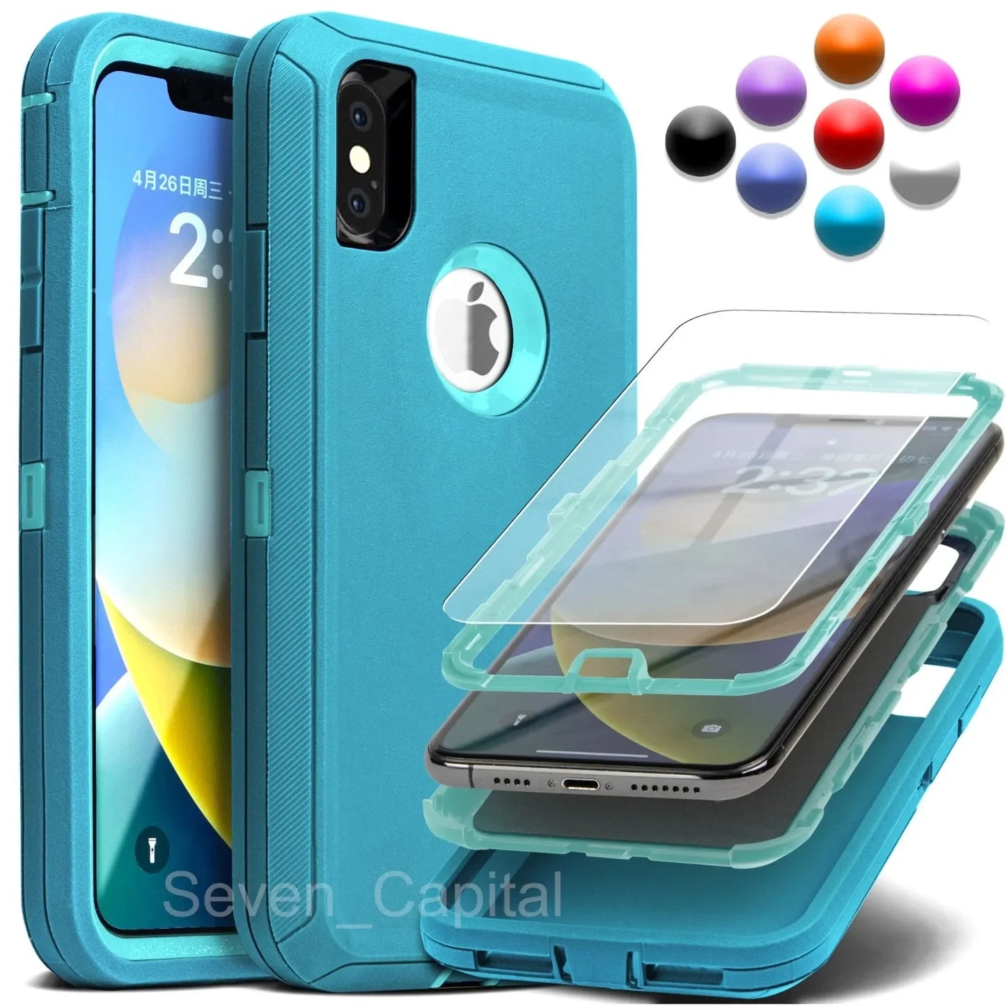 For Apple iPhone 12 Shockproof Protective Rugged Hard Cover Case