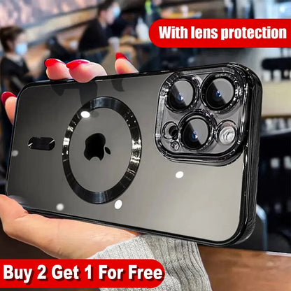 Shockproof Mag Safe Case For iPhone 16 15 14 Pro Max 13 12 11 Camera Lens