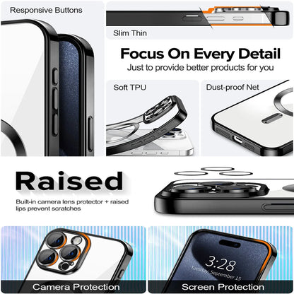 Shockproof Mag Safe Case For iPhone 16 15 14 Pro Max 13 12 11 Camera Lens
