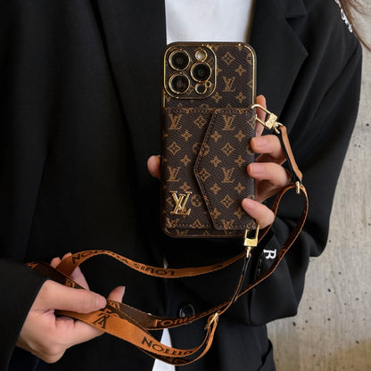 Louis Vuitton iPhone 13 case – luxury leather slim LV monogram designer phone cover