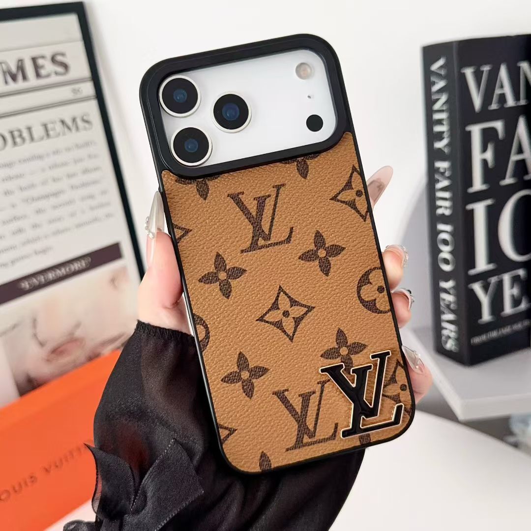 Louis Vuitton iPhone 13 case – luxury premium leather LV monogram designer phone cover