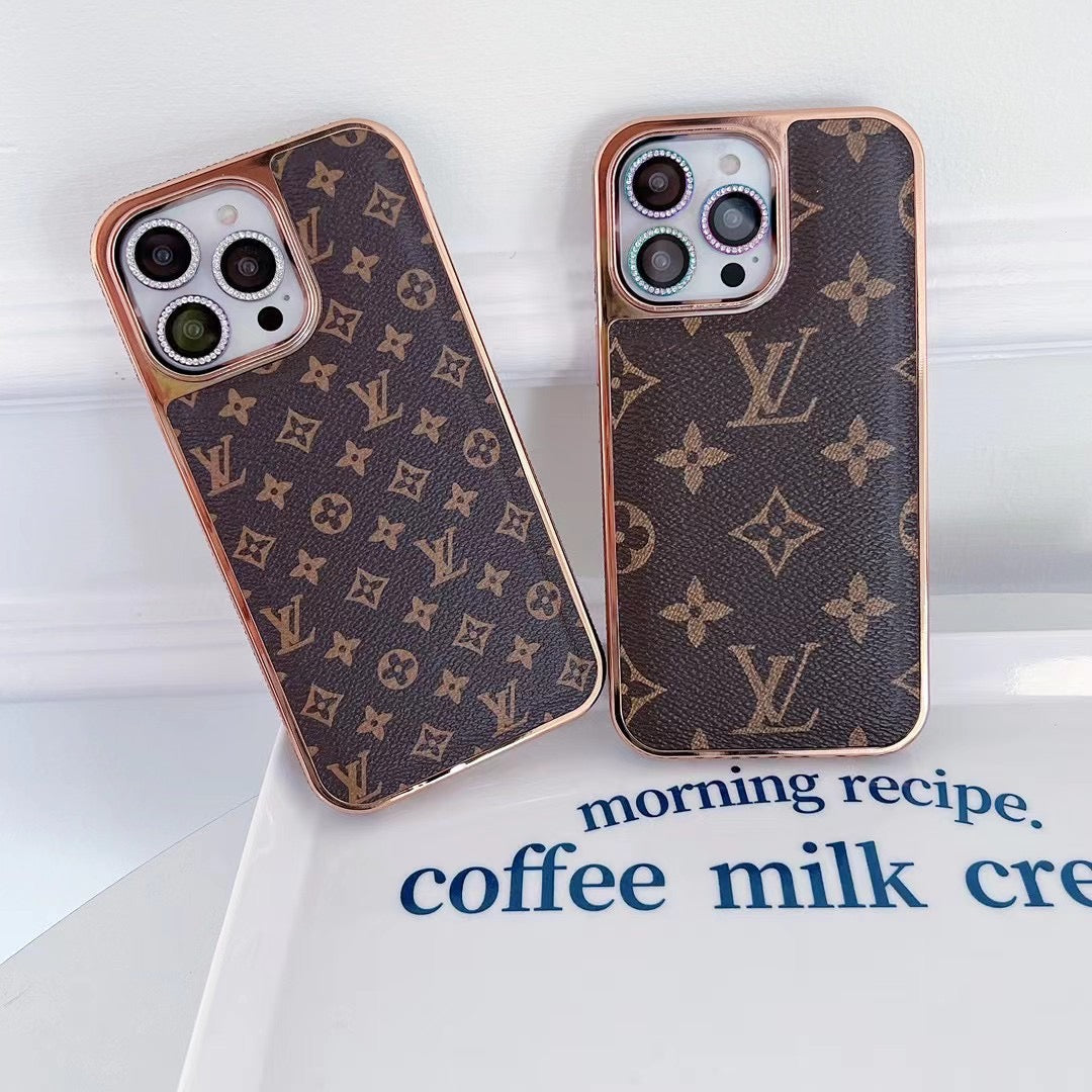 Louis Vuitton iPhone 13 case – luxury premium leather LV monogram designer phone cover
