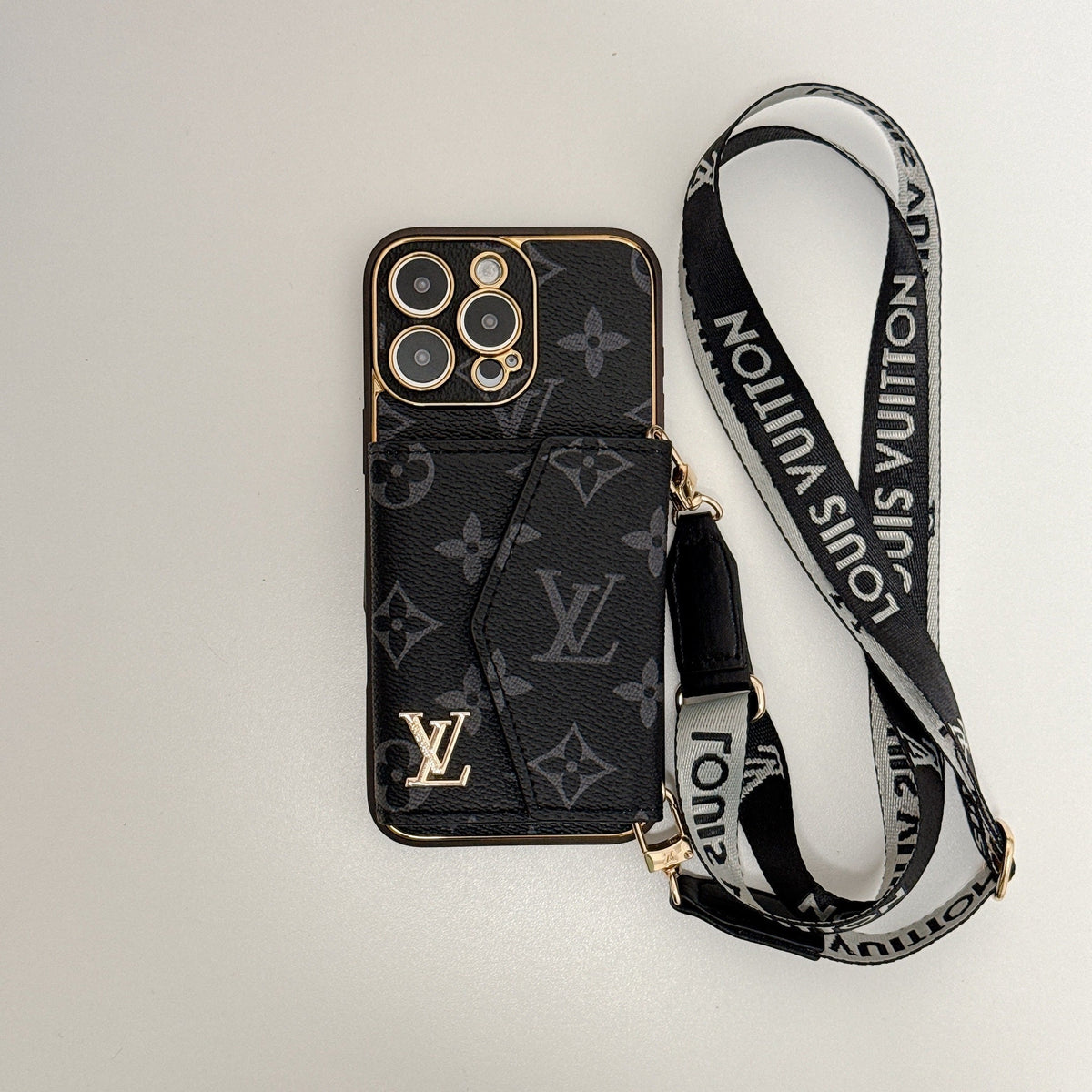 Louis Vuitton iPhone 13 case – luxury slim shockproof LV monogram designer phone cover with card holder