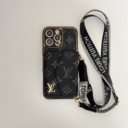 Louis Vuitton iPhone 13 case – luxury slim shockproof LV monogram designer phone cover with card holder