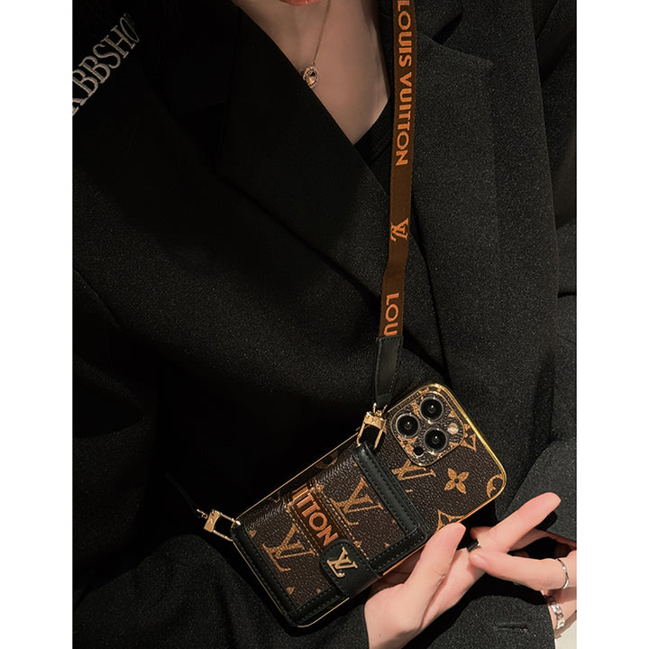 Louis Vuitton iPhone 14 case – luxury leather slim LV monogram designer phone cover