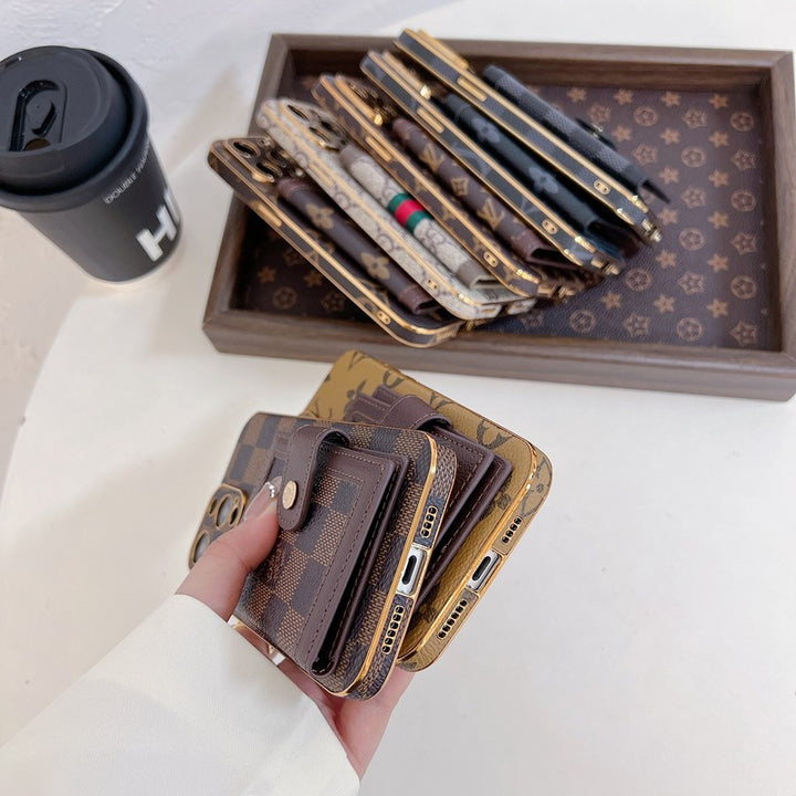 Louis Vuitton iPhone 14 case – luxury premium leather LV monogram designer phone cover