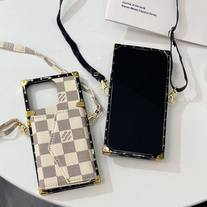 Louis Vuitton iPhone 14 trunk case – luxury leather slim LV monogram designer phone cover