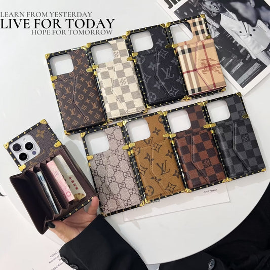 Louis Vuitton iPhone 15 case – luxury designer premium LV monogram designer phone cover trunk
