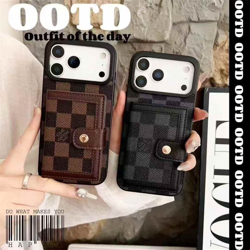 Louis Vuitton iPhone 16 case – monogram premium leather LV monogram designer phone cover