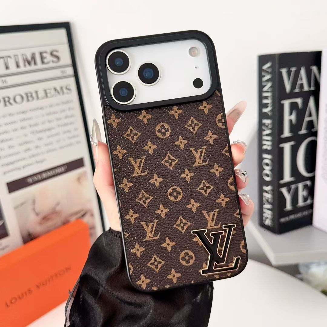 Louis Vuitton iPhone 17 Air case – luxury leather slim LV monogram designer phone cover