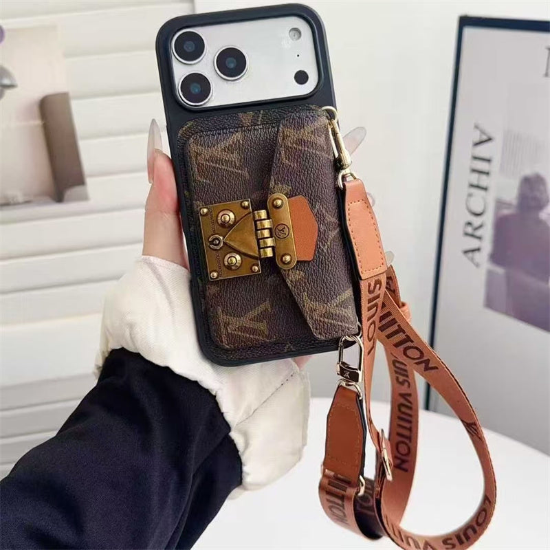Louis Vuitton iPhone 17 case – card holder designer magsafe LV monogram designer phone cover