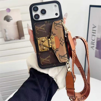 Louis Vuitton iPhone 17 case – card holder designer magsafe LV monogram designer phone cover