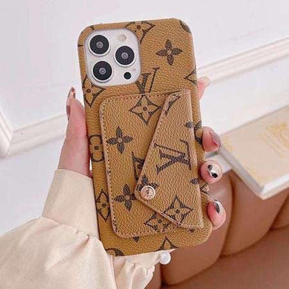 Louis Vuitton iPhone 17 case – card holder designer premium LV monogram designer phone cover