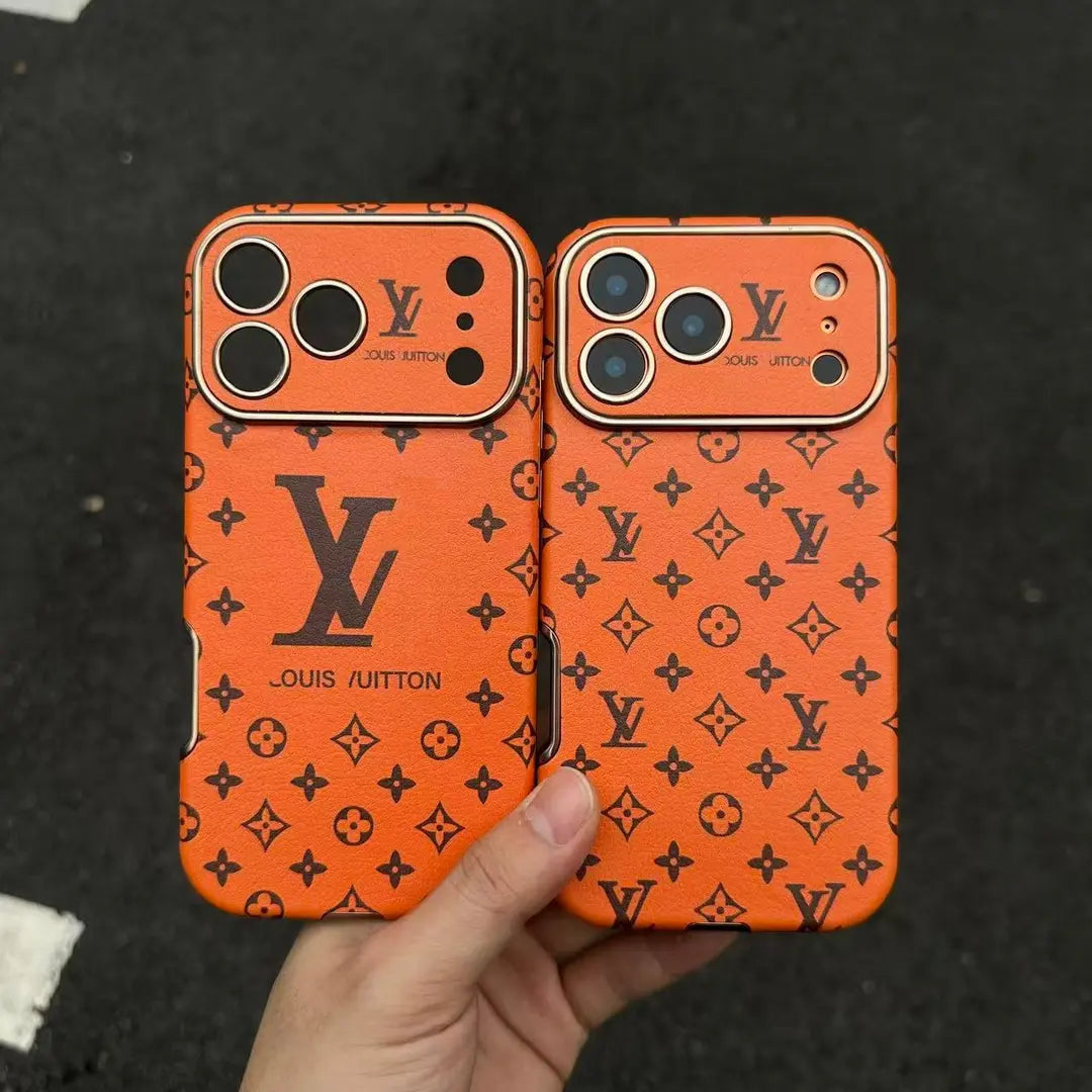 Louis Vuitton iPhone 17 case – card holder premium leather LV monogram designer phone cover