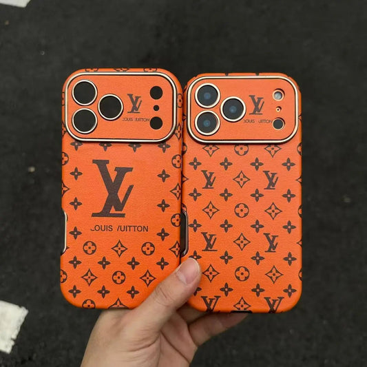 Louis Vuitton iPhone 17 case – card holder premium leather LV monogram designer phone cover