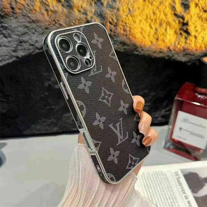 Louis Vuitton iPhone 17 case – card holder slim shockproof LV monogram designer phone cover