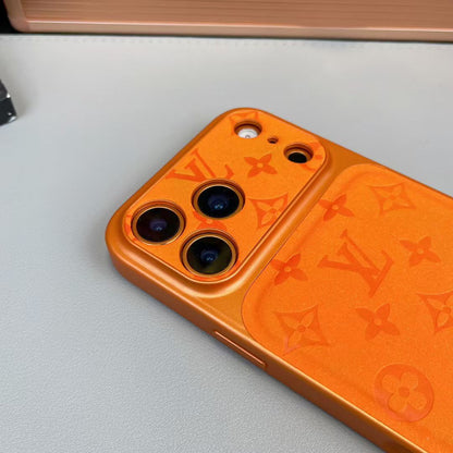 Louis Vuitton iPhone 17 case – monogram premium leather LV monogram designer phone cover