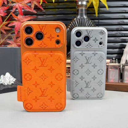 Louis Vuitton iPhone 17 case – monogram premium leather LV monogram designer phone cover