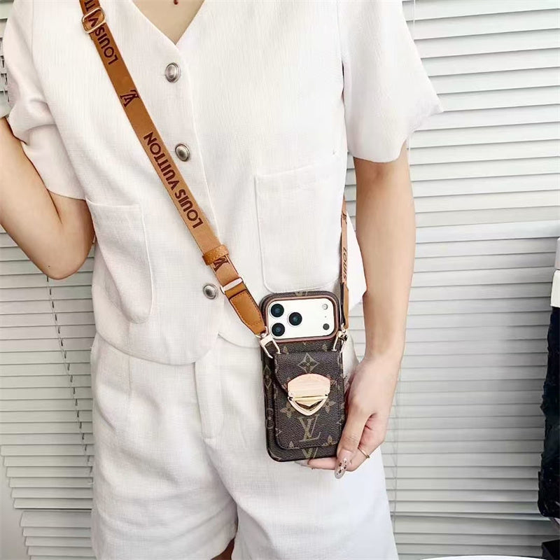 Louis Vuitton iPhone 17 Pro case – luxury leather slim LV monogram designer phone cover