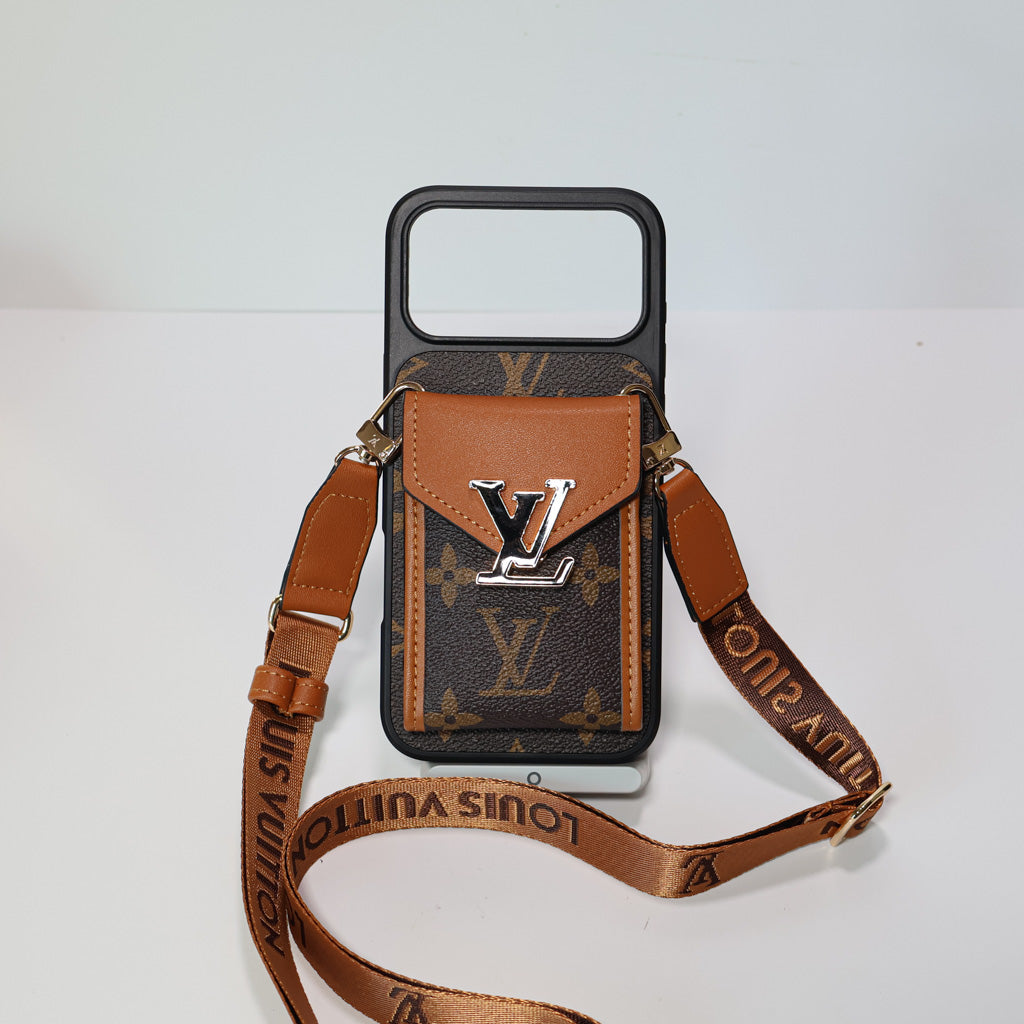 Louis Vuitton iPhone 17 Pro case – luxury leather slim LV monogram designer phone cover