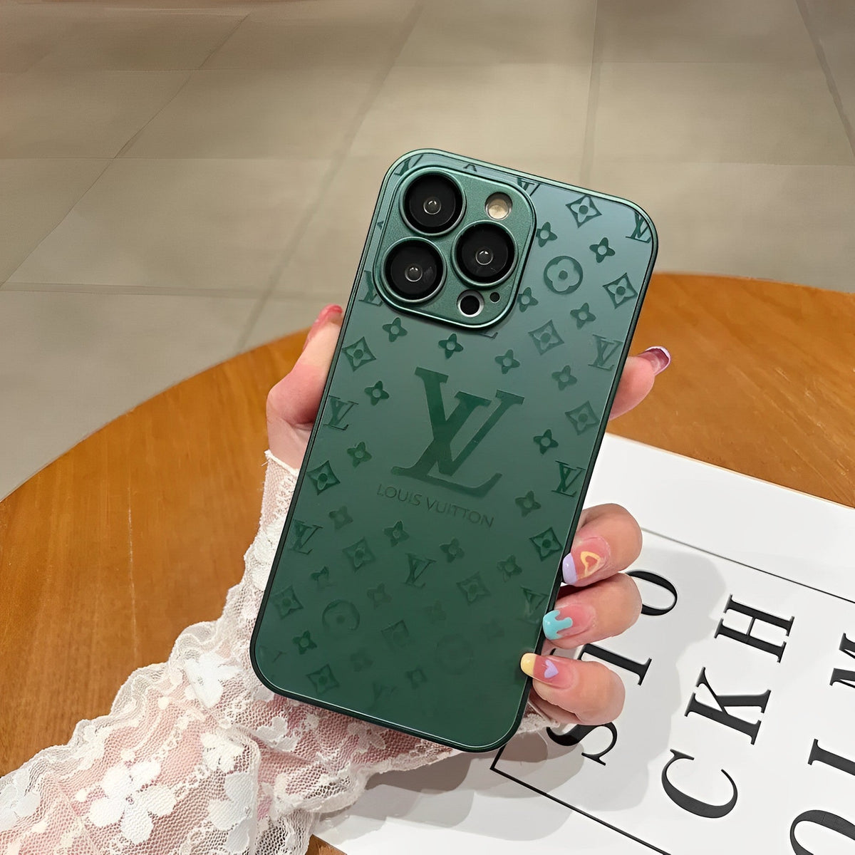 Louis Vuitton iPhone 17 Pro Max case – card holder designer premium LV monogram designer phone cover