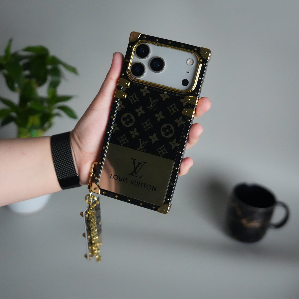 Louis Vuitton iPhone 17 Pro Max case – card holder magsafe shockproof LV monogram designer phone cover trunk