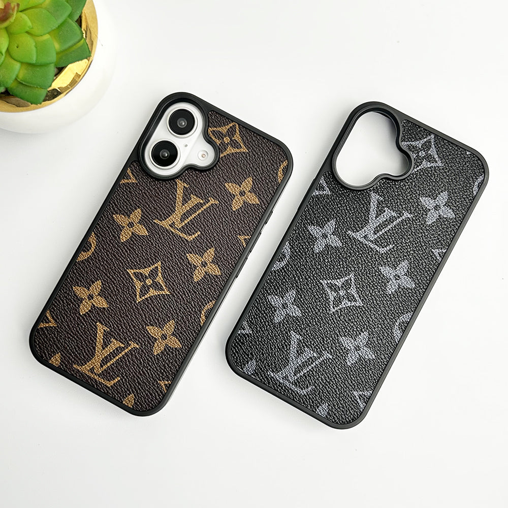 Louis Vuitton iPhone 17 Pro Max case – card holder premium leather LV monogram designer phone cover