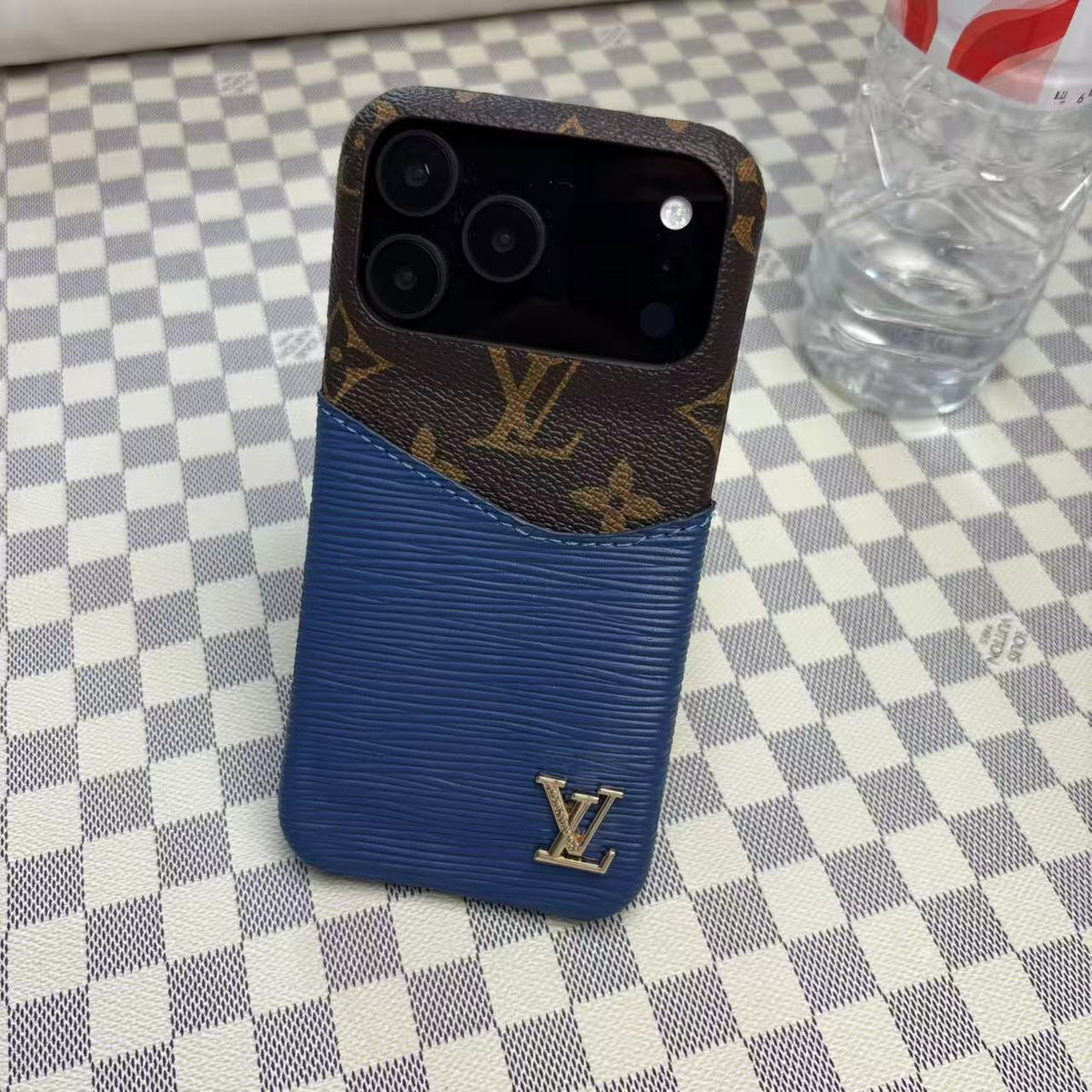 LV iPhone 17 Air case – strap leather slim LV monogram designer phone cover