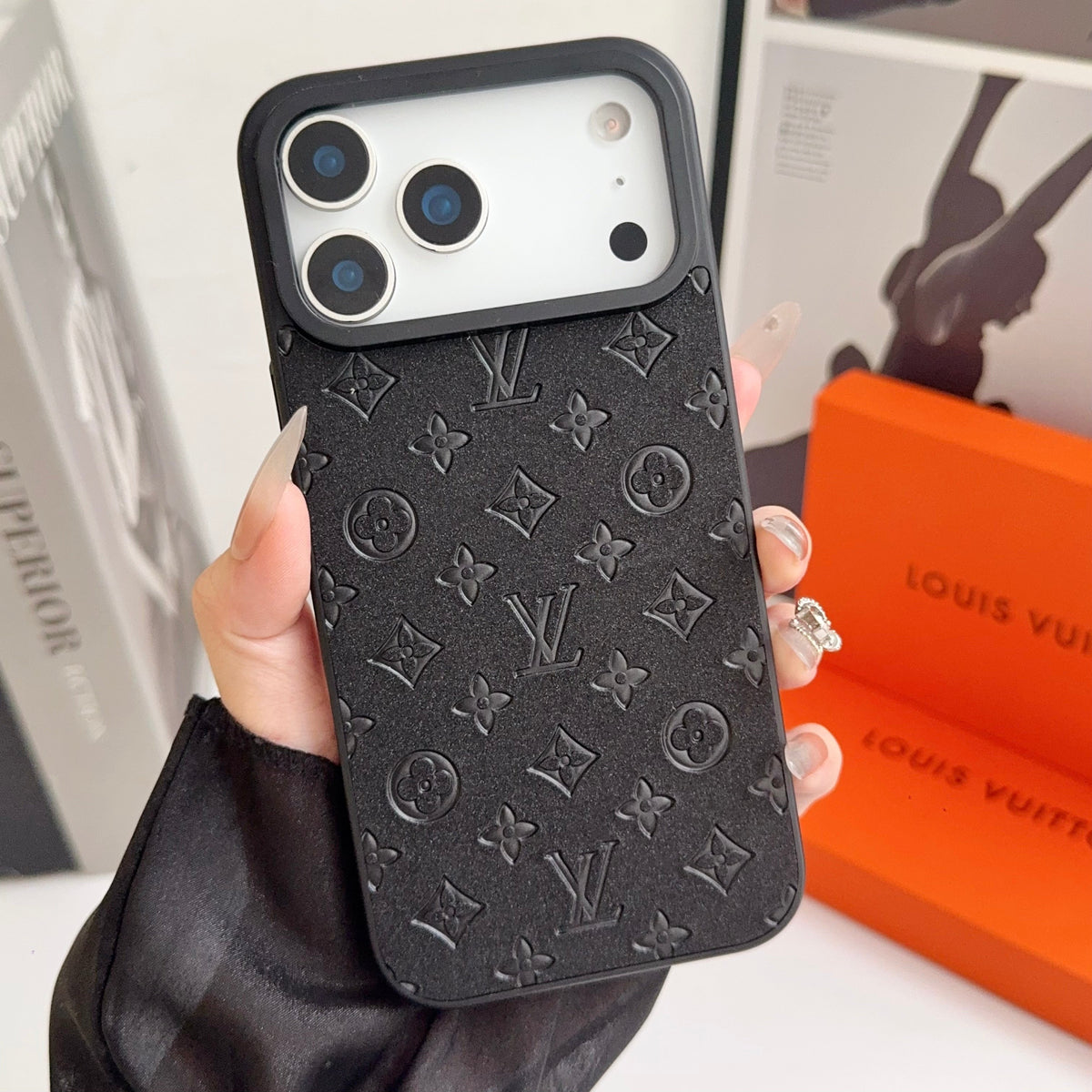 LV iPhone 17 case – card holder designer premium LV monogram designer phone cover