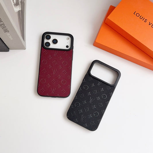 LV iPhone 17 case – card holder slim shockproof LV monogram designer phone cover