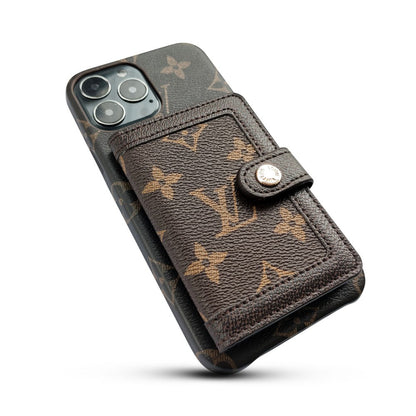 LV iPhone 17 case – card holder designer premium LV monogram designer phone cover