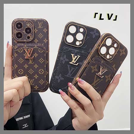 LV iPhone 17 case – card holder designer premium LV monogram designer phone cover