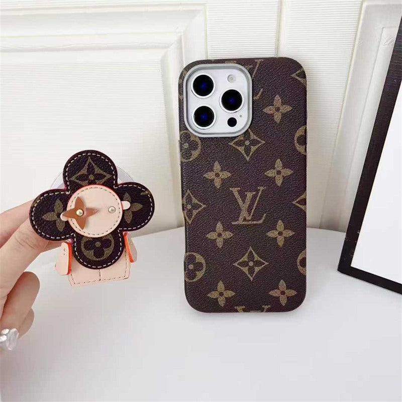 LV iPhone 17 Pro case – card holder designer premium LV monogram designer phone cover