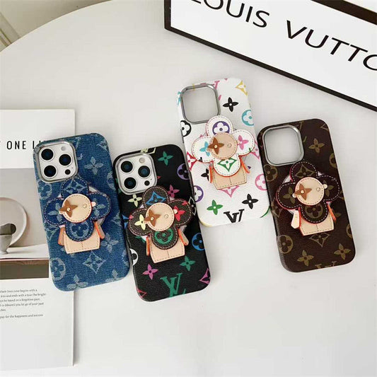 LV iPhone 17 Pro case – card holder slim shockproof LV monogram designer phone cover