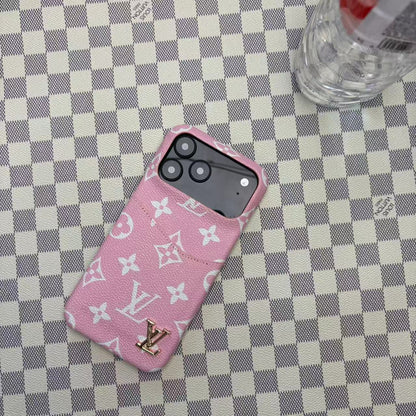 LV iPhone 17 Pro Max case – card holder designer magsafe LV monogram designer phone cover